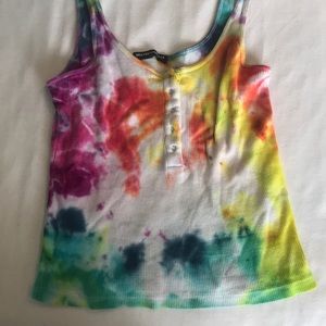 tie-dyed brandy tank top